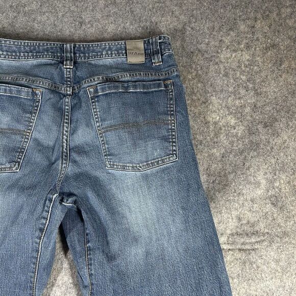 Prana Jeans Mens 32X32 Medium Wash Straight Leg Outdoor Workwear Denim - Picture 8 of 10